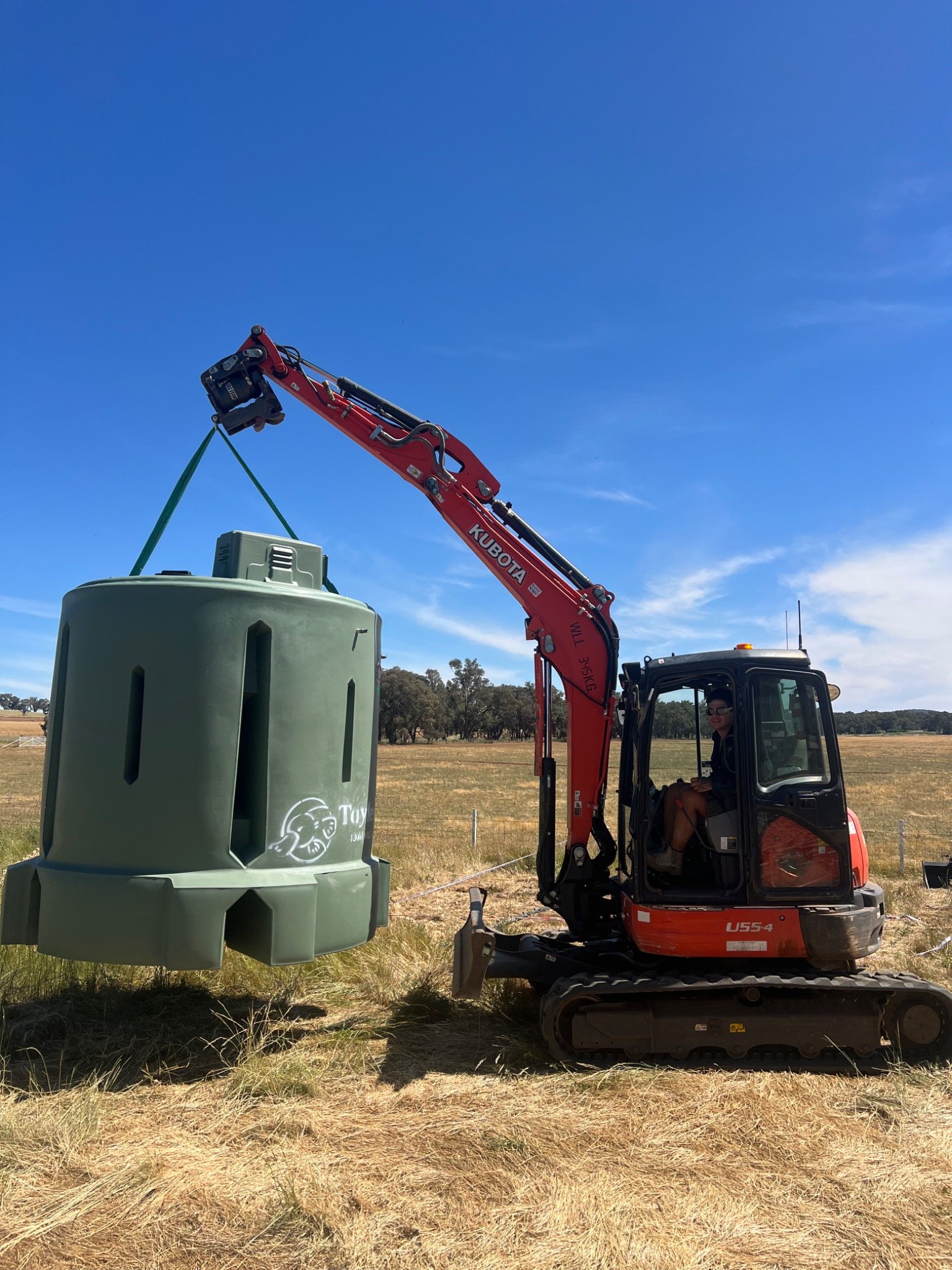 Treatment plant installation